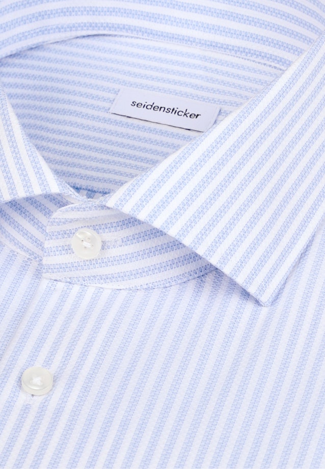 Slim Business Hemd Gestreift in Mittelblau |  Seidensticker Onlineshop