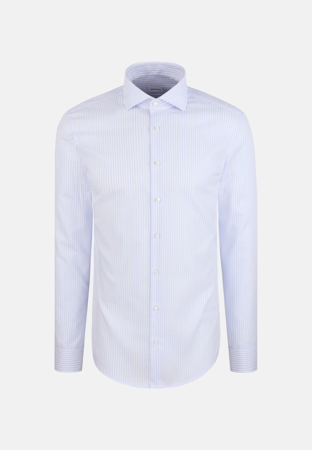 Slim Business Hemd Gestreift in Mittelblau |  Seidensticker Onlineshop