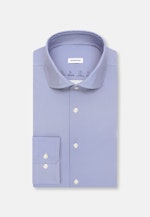 Slim Performance-Hemd Druck in Mittelblau |  Seidensticker Onlineshop