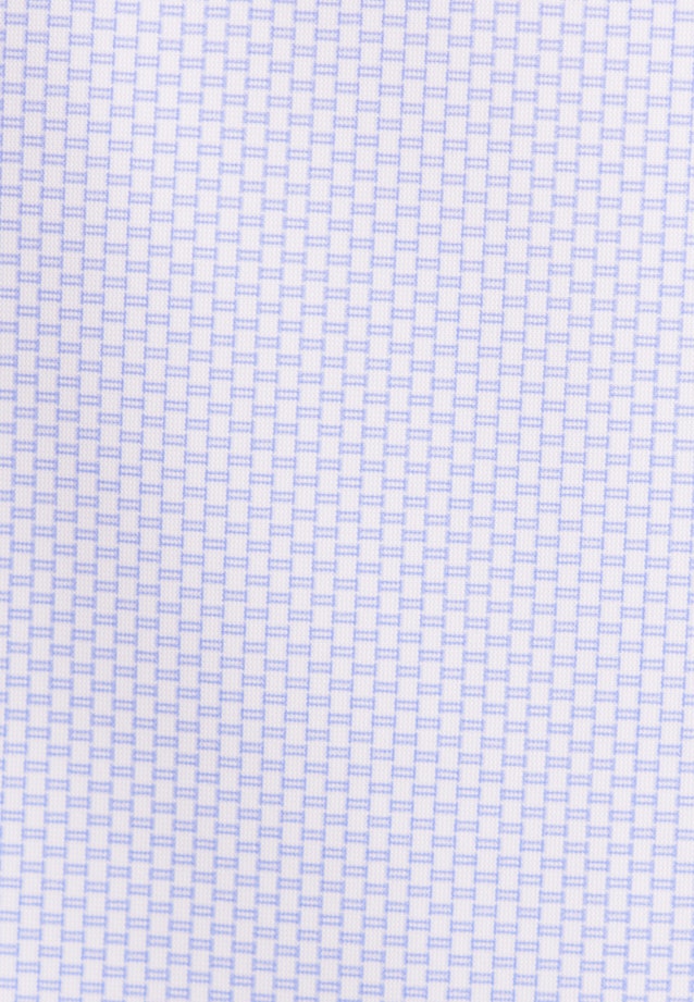 Slim Performance-Hemd Druck in Mittelblau |  Seidensticker Onlineshop