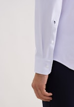 Slim Performance-Hemd Druck in Mittelblau |  Seidensticker Onlineshop