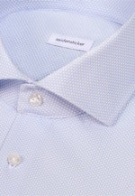 Slim Performance-Hemd Druck in Mittelblau |  Seidensticker Onlineshop