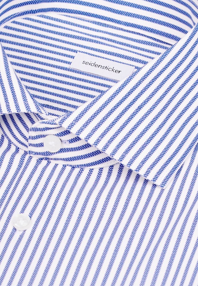 Slim Performance-Hemd Druck in Mittelblau |  Seidensticker Onlineshop