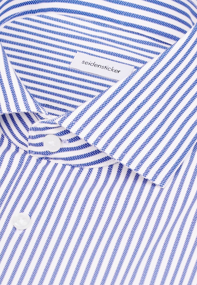 Slim Performance-Hemd Druck in Mittelblau | Seidensticker Onlineshop