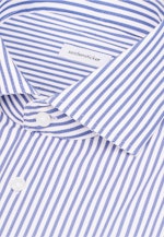 Slim Performance-Hemd Druck in Mittelblau |  Seidensticker Onlineshop