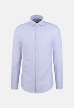 Slim Performance-Hemd Druck in Mittelblau |  Seidensticker Onlineshop