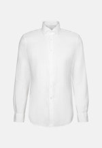 Slim Linen shirt Uni in Weiß |  Seidensticker Onlineshop