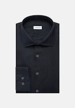 Slim Leinenhemd Uni in Dunkelblau |  Seidensticker Onlineshop
