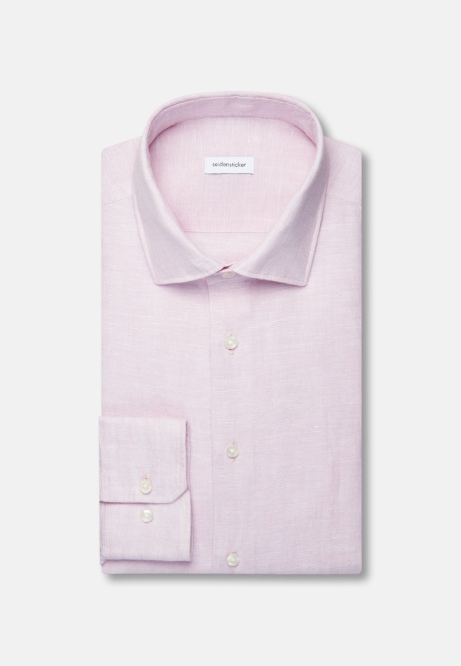 Slim Chemise en lin Uni dans Rose Fuchsia | Boutique en ligne Seidensticker