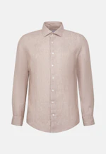 Slim Leinenhemd Uni in Beige |  Seidensticker Onlineshop