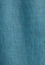 Slim Linen shirt Uni in Türkis |  Seidensticker Onlineshop