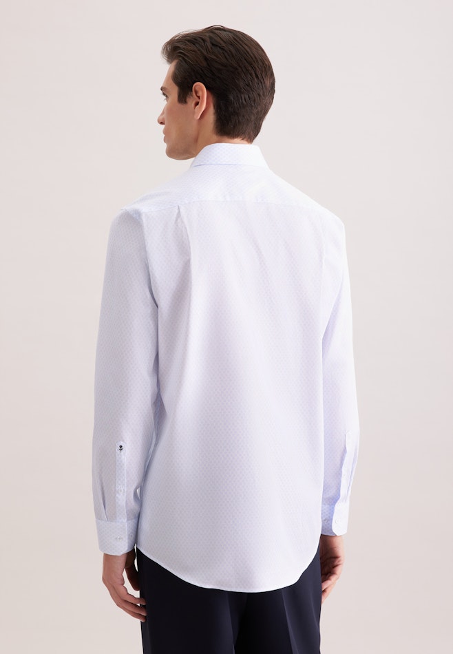 Comfort Business shirt Print in Hellblau | Seidensticker online shop