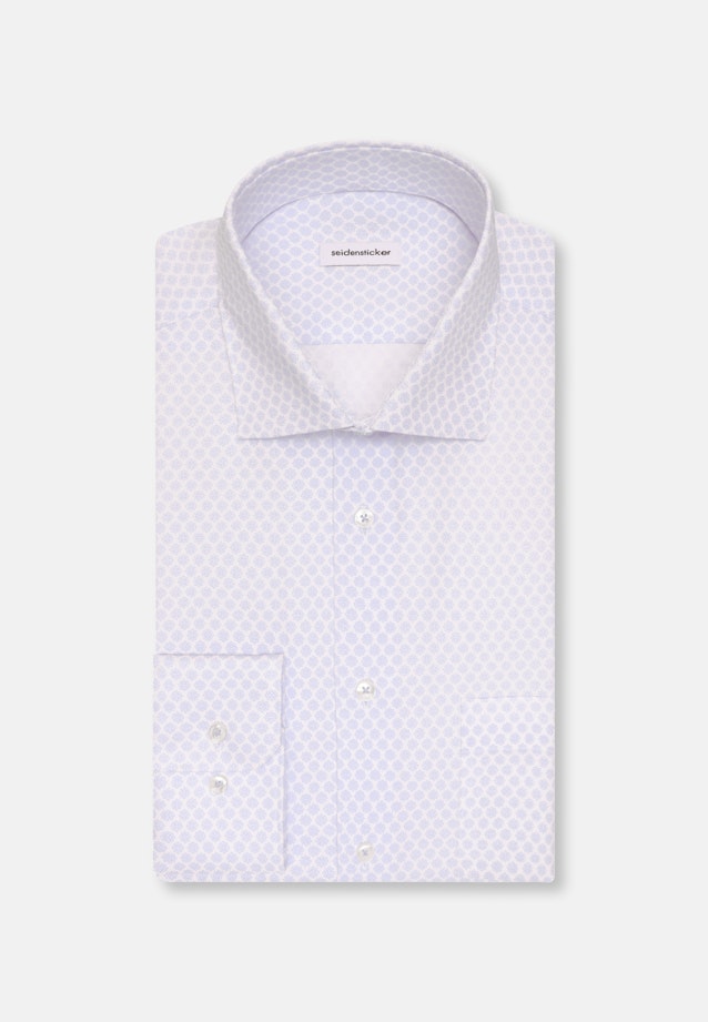 Comfort Business Hemd Druck in Hellblau |  Seidensticker Onlineshop