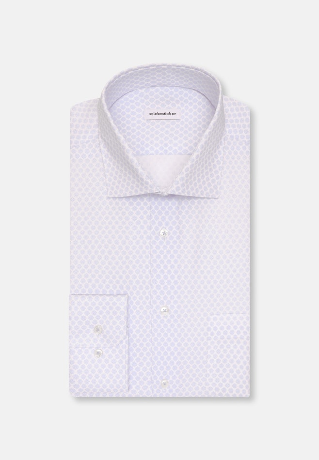 Comfort Business Hemd Druck in Hellblau | Seidensticker Onlineshop