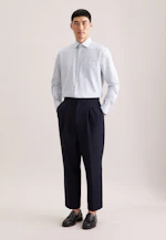 Comfort Business Hemd Druck in Türkis |  Seidensticker Onlineshop