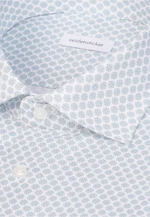 Comfort Business Hemd Druck in Türkis |  Seidensticker Onlineshop