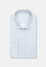 Comfort Business Hemd Druck in Türkis |  Seidensticker Onlineshop