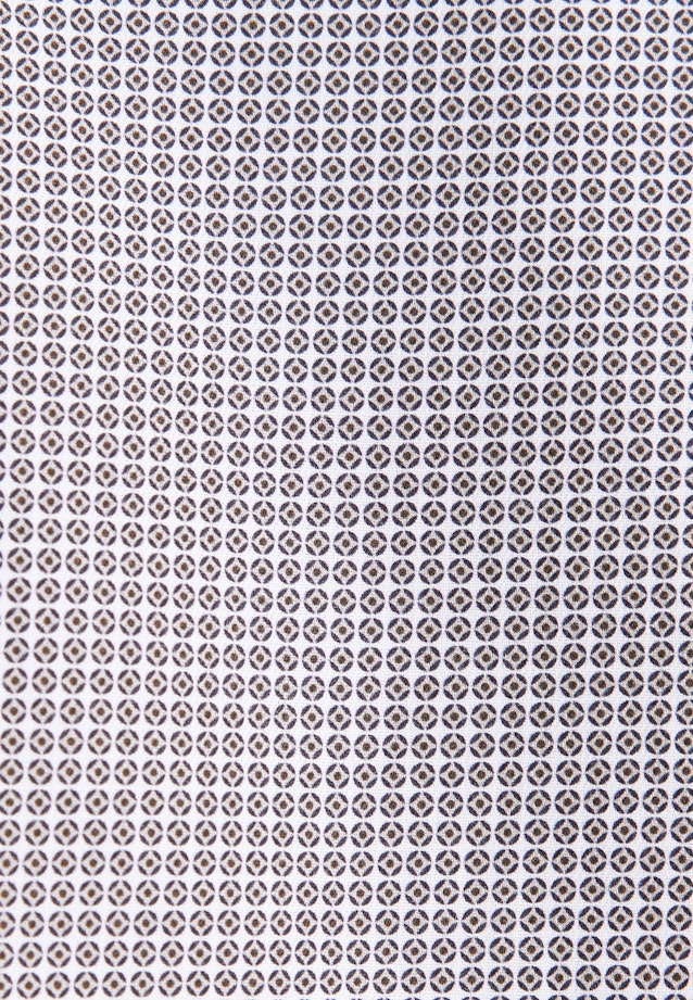 Shaped Business Hemd Druck in Beige |  Seidensticker Onlineshop