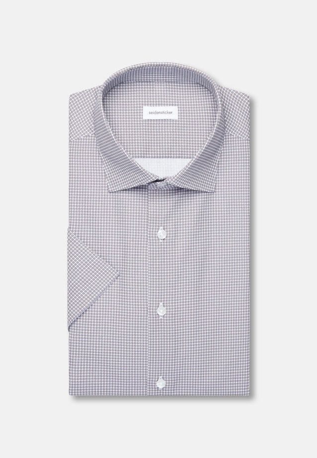 Shaped Business Hemd Druck in Beige |  Seidensticker Onlineshop