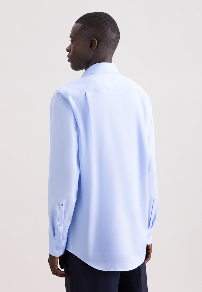 Comfort Business shirt Uni in Mittelblau | Seidensticker online shop