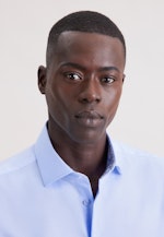 Comfort Business Hemd Uni in Mittelblau |  Seidensticker Onlineshop