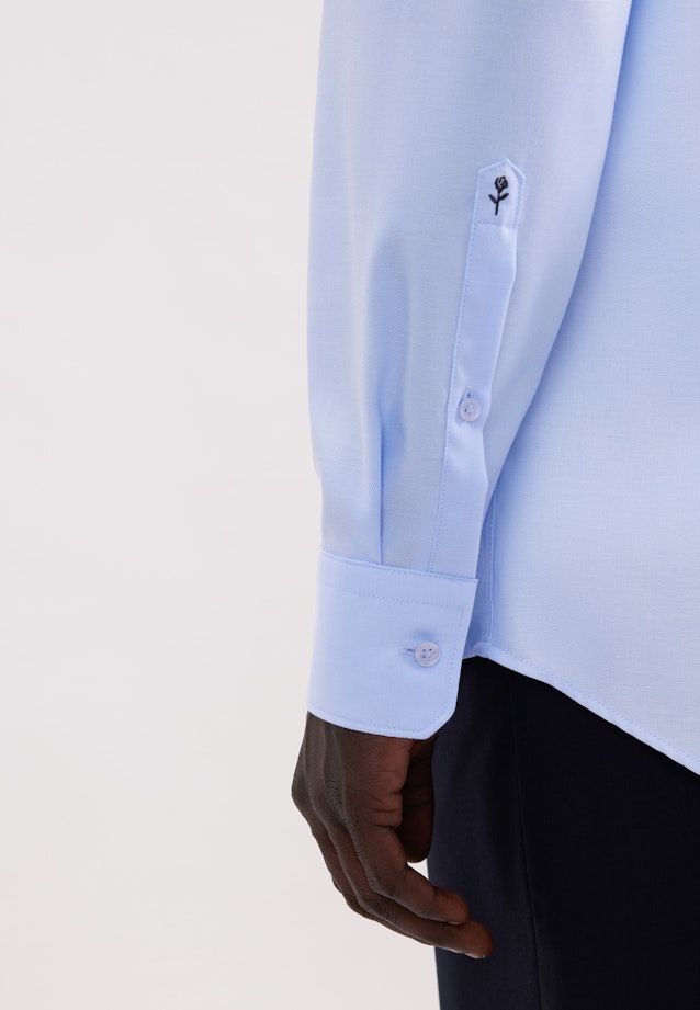 Comfort Business Hemd Uni in Mittelblau |  Seidensticker Onlineshop