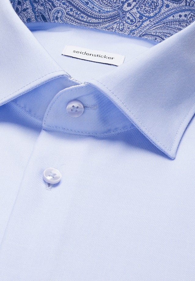 Comfort Business Hemd Uni in Mittelblau |  Seidensticker Onlineshop