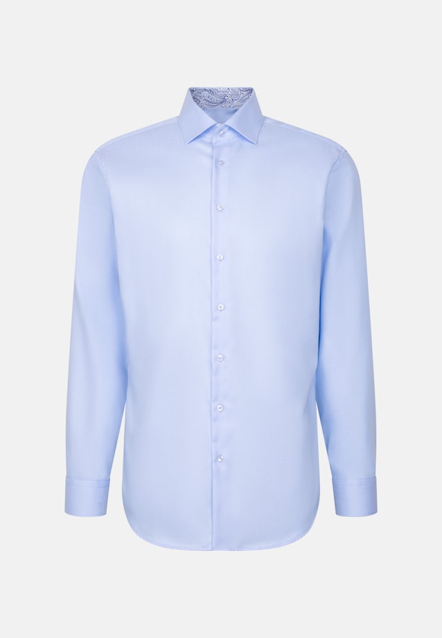 Comfort Business Hemd Uni in Mittelblau |  Seidensticker Onlineshop