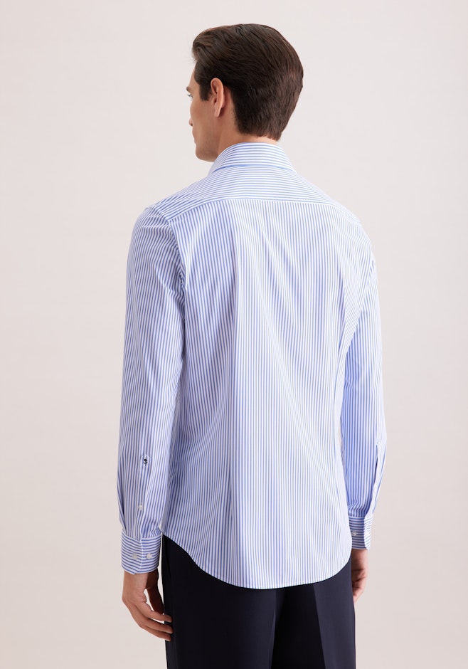 X-Slim Performance-Hemd Druck in Mittelblau | Seidensticker Onlineshop