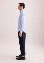 X-Slim Performance-Hemd Druck in Mittelblau |  Seidensticker Onlineshop