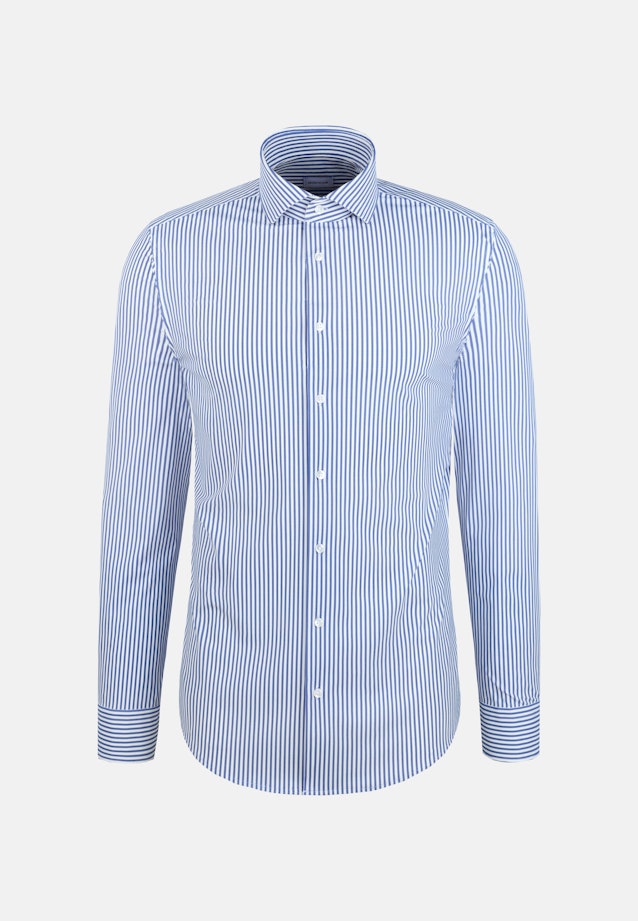 X-Slim Performance-Hemd Druck in Mittelblau |  Seidensticker Onlineshop