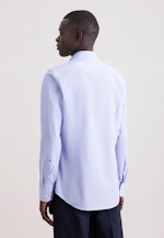 Slim Business Hemd Gestreift in Mittelblau |  Seidensticker Onlineshop