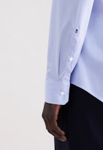 Slim Business Hemd Gestreift in Mittelblau |  Seidensticker Onlineshop