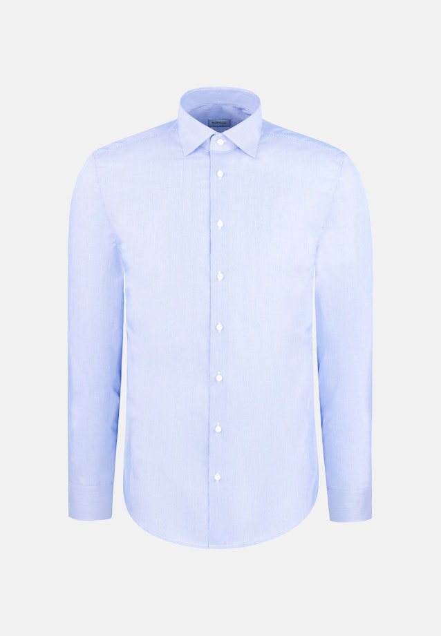 Slim Business Hemd Gestreift in Mittelblau |  Seidensticker Onlineshop