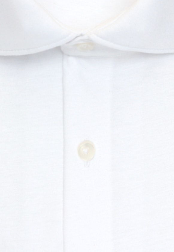 Slim Jerseyhemd Uni in Weiß |  Seidensticker Onlineshop