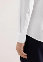 Slim Jersey shirt Uni in Weiß |  Seidensticker Onlineshop