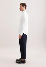 Slim Chemise en jersey Uni in Blanc |  Seidensticker Onlineshop