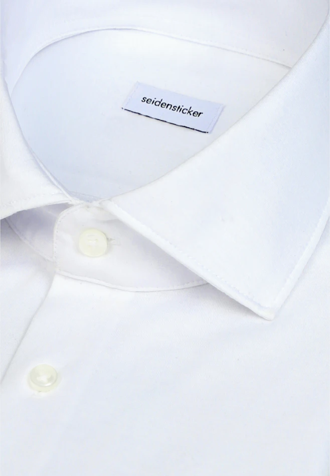 Slim Jersey shirt Uni in Weiß | Seidensticker online shop