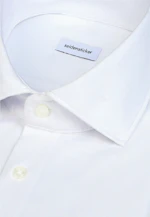 Slim Jersey shirt Uni in Weiß |  Seidensticker Onlineshop