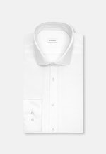 Slim Chemise en jersey Uni in Blanc |  Seidensticker Onlineshop