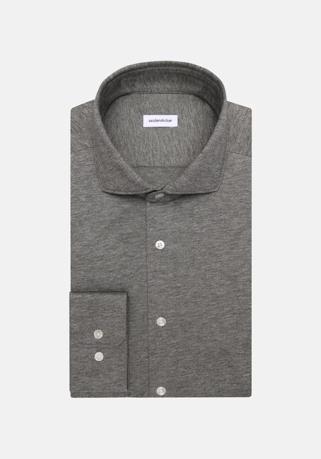 Slim Jersey shirt Uni in Grey | Seidensticker online shop