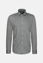 Slim Chemise en jersey Uni in Gris |  Seidensticker Onlineshop
