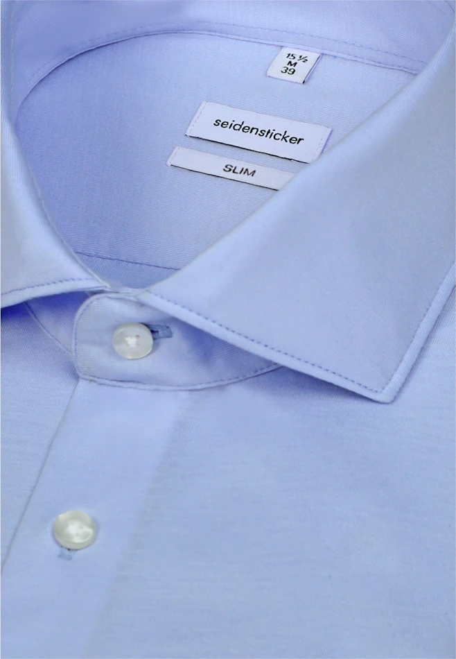 Slim Jersey shirt Uni in Hellblau | Seidensticker online shop