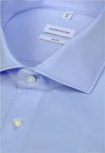 Slim Jersey shirt Uni in Hellblau |  Seidensticker Onlineshop