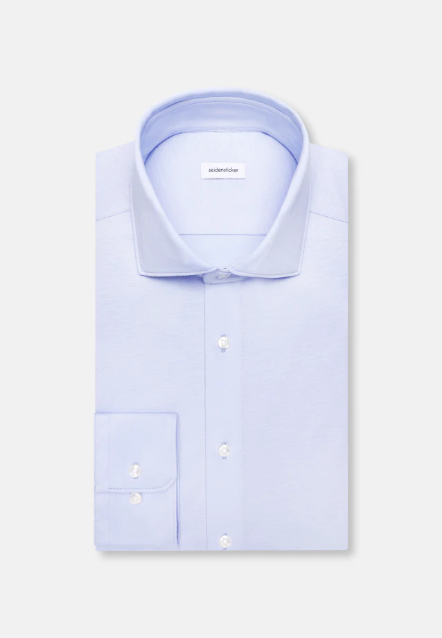 Slim Jersey shirt Uni in Hellblau |  Seidensticker Onlineshop