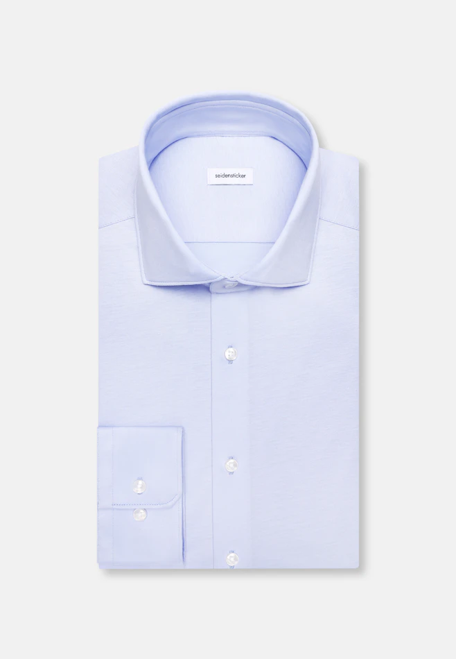 Slim Jerseyhemd Uni in Hellblau | Seidensticker Onlineshop