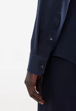 Slim Chemise en jersey Uni in Bleu Foncé |  Seidensticker Onlineshop