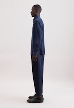 Slim Jerseyhemd Uni in Dunkelblau |  Seidensticker Onlineshop