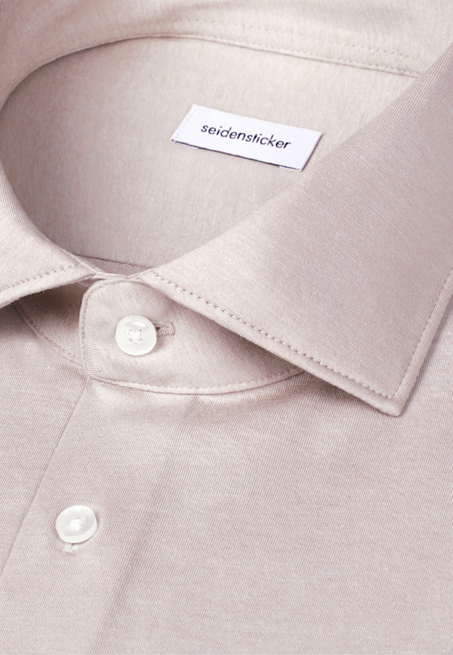 Slim Jersey shirt Uni in Beige |  Seidensticker Onlineshop