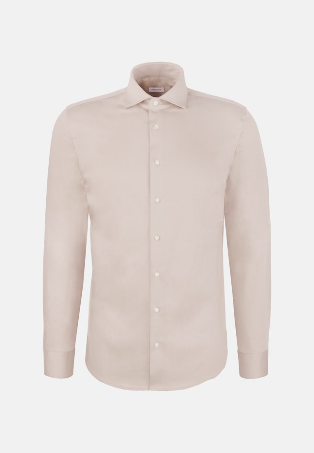 Slim Jersey shirt Uni in Beige |  Seidensticker Onlineshop